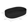 Cuba Oval de Apoio 60x40cm Slim para Banheiro - Deca Preto Fosco L.14060.94 - 4