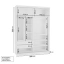 Ver imagem 4 de Kit Guarda Roupas 2 Portas, Cômoda e Mesa de Cabeceira Araçá CabeCasa MadeiraOriginals Branco