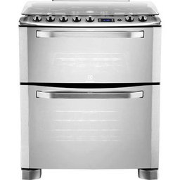 Fogão de Piso Electrolux 76Rxd 5 Bocas com Duplo Forno, Grill Elétrico, Timer e Relógio, Bivolt, Ino - 2