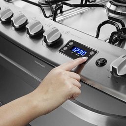Fogão de Piso Electrolux 76Rxd 5 Bocas com Duplo Forno, Grill Elétrico, Timer e Relógio, Bivolt, Ino - 5