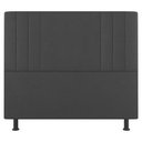 Ver imagem 5 de Kit Cabeceira e Baú Cama Box Casal Grace 140cm Suede Cinza Escuro - Desk Design