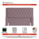 Ver imagem 4 de Cabeceira Atena para Cama Box Queen Size 160cm Capitonê com Frame Veludo Rosê - Desk Design
