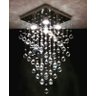 Lustre Plafon de Cristal Acrilíco - Base Fina 30x30cm - 1