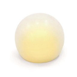 Velas Eletrônicas Vela Redonda Led com 1 Bateria 8 X 8 Cm Branco - 1