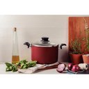 Ver imagem 2 de Caldeirão Tramontina Antiaderente Paris 16cm Vermelho
