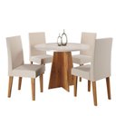 Ver imagem 2 de Conjunto Sala de Jantar 4 Lugares Redonda Tampo de MDF Criative
