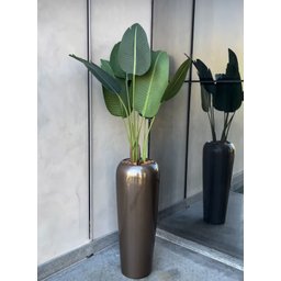 Vaso Decorativo Fibra de Vidro Florida M 80cm Bronze - 3