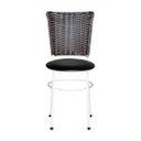 Ver imagem 3 de 2 Cadeiras para Mesa Branca Hawai Marrom:preto