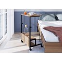 Ver imagem 4 de Mesa Auxiliar Trabalho Artetube Com Regulagem de Altura 54x36 Art in Móveis