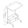 Mesa Auxiliar Trabalho Artetube Com Regulagem de Altura 54x36 Art in Móveis - 5