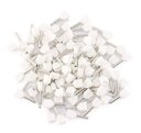 Ver imagem 6 de 500 X Terminal Conector Tubular Ilhós Duplo 0,5mm Branco