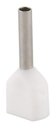 Ver imagem 5 de 500 X Terminal Conector Tubular Ilhós Duplo 0,5mm Branco