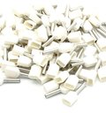 Ver imagem 4 de 500 X Terminal Conector Tubular Ilhós Duplo 0,5mm Branco