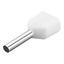 Ver imagem 3 de 500 X Terminal Conector Tubular Ilhós Duplo 0,5mm Branco
