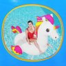 Boia Gigante Unicornio Crianca Inflavel Piscina Praia 2 metros 90kg - 3