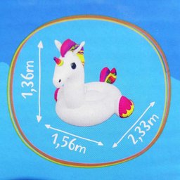 Boia Gigante Unicornio Crianca Inflavel Piscina Praia 2 metros 90kg - 4