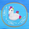 Boia Gigante Unicornio Crianca Inflavel Piscina Praia 2 metros 90kg - 4