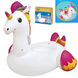 Boia Gigante Unicornio Crianca Inflavel Piscina Praia 2 metros 90kg - 1