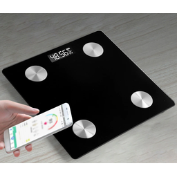 Balança Inteligente Bioimpedancia Digital Com Bluetooth Via App No Celular Cor Branco - 3