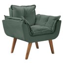 Ver imagem 1 de Poltrona Opalla Pé Palito Suede D Salla1 Lugar Verde