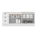 Ver imagem 6 de Kit de Cozinha Modulada 3 Peças Americana (2 Balcões. 1 Complemento) Branco - Henn