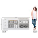 Ver imagem 5 de Kit de Cozinha Modulada 3 Peças Americana (2 Balcões. 1 Complemento) Branco - Henn