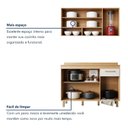 Ver imagem 6 de Cozinha Completa Modulada 2 Peças 6 Portas 1 Gaveta Cristal Bege/Cinamomo/Off White