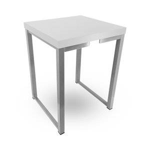 Banqueta Banco Nova York Industrial Cozinha Área Gourmet Balcão Prata