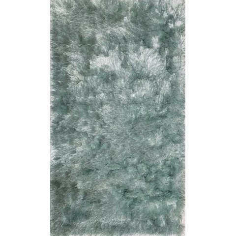 Tapete Fashion Silk Shaggy 90x140 Azul Claro