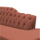 Ver imagem 3 de Recamier Decorativo Divã Styllus Lado Direito Bouclé Terracota