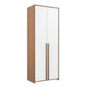 Ver imagem 1 de Guarda-Roupa Infantil 2 Portas Modulados Marrom/Branco/Mel