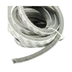 Veda Fresta Fita Adesiva de Vedação Porta Janela Preta 5x7mm 10Mts - 3