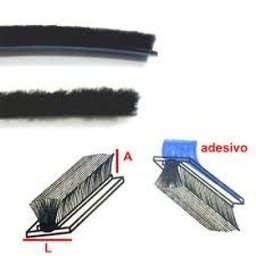 Veda fresta fita adesiva de vedação porta janela preta 5x7mm 50mts - 2 Veda fresta fita adesiva de vedação porta janela preta 5x7mm 50mts - 2