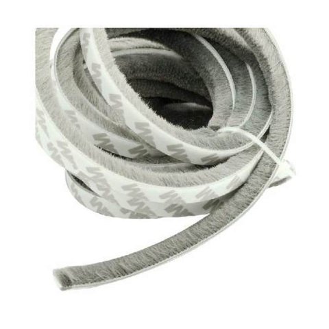 Veda fresta fita adesiva de vedação porta janela cinza 5x7mm 10mts