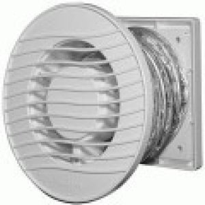 Exaustor para Banheiro Megakit-10 Bivolt +Duto 1M + Grelha