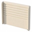 Ver mais imagens de Cabeceira Estofada para Cama Box Casal Padrão Sasha 140cm Moderna Linho Bege - Abmaza