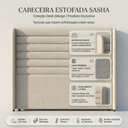 Ver imagem 5 de Cabeceira Estofada para Cama Box Casal Padrão Sasha 140cm Moderna Linho Bege - Abmaza