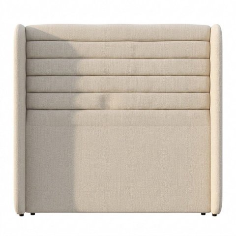 Cabeceira Estofada para Cama Box Casal Padrão Sasha 140cm Moderna Linho Bege - Abmaza