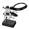 Lupa Bancada Eletronica Mesa 5 Leds 3 Lentes Garras De Solda - 1