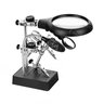 Lupa Bancada Eletronica Mesa 5 Leds 3 Lentes Garras De Solda - 4