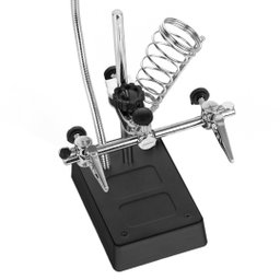 Lupa Bancada Eletronica Mesa 5 Leds 3 Lentes Garras De Solda - 5