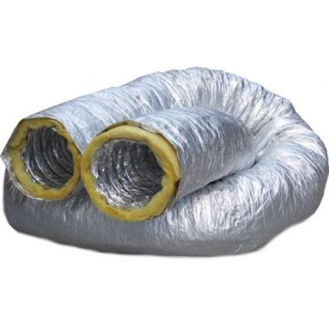 Duto Flexivel Aluminizado Isolado (Rl. C/6 Mts) - 4 Pol. - 109 Mm