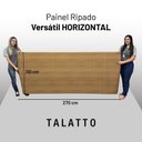 Ver imagem 4 de Painel Ripado Versátil Horizontal: 01 Unid. 110x270cm Larg. Talatto Painéis Peroba