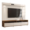 Ver imagem 1 de Rack com Painel Aspen Off White com Madeiro Canela - Moveisaqui