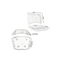 Ver imagem 3 de Kit 3 Conjunto Assento e Encosto Iso Branco Popmov Conjunto Iso