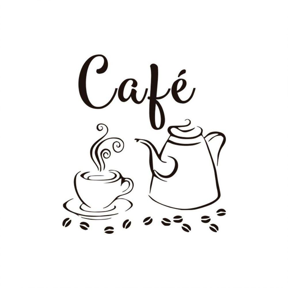 Adesivo Decorativo Parede Cozinha Café com Bule - 6