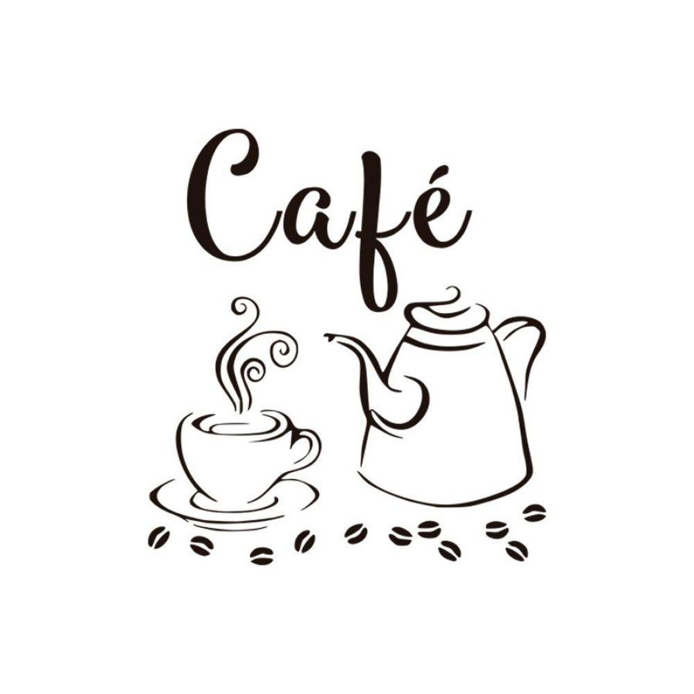 Adesivo Decorativo Parede Cozinha Café com Bule - 8