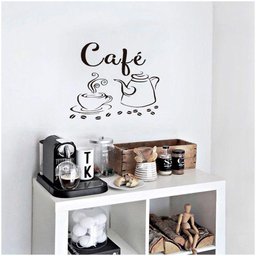 Adesivo Decorativo Parede Cozinha Café com Bule - 1