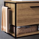 Ver imagem 7 de Gabinete Suspenso Banheiro 80 Cm com Cuba Preto Mell P1007 Pp