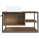 Ver imagem 5 de Gabinete Suspenso Banheiro 80 Cm com Cuba Preto Mell P1007 Pp